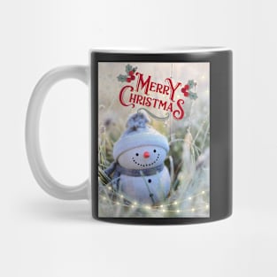 Merry Xmas Funny Snowman Photograpic Festive Print Mug